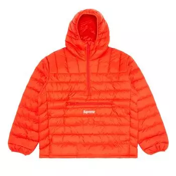 Пуловер Supreme Micro Down Half Zip Hooded Pullover 'Dark Orange', оранжевый