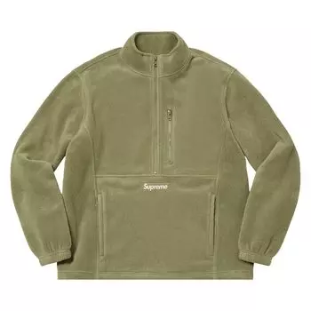 Пуловер Supreme Polartec Half Zip Pullover Light Olive, зеленый