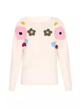 Пуловер Swirly Sweater, бежевый