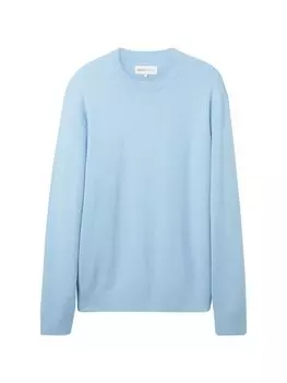 Пуловер TOM TAILOR Denim STRUCTURED BASIC, синий