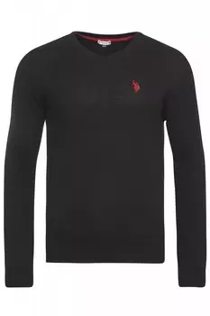 Пуловер U.S. Polo Assn. U.S. Polo Assn. V Neck, черный