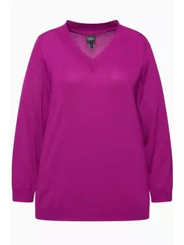 Пуловер Ulla Popken Pullover, цвет beere