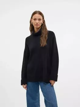Пуловер Vero Moda Rollkragenpullover, черный