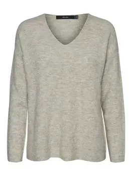 Пуловер Vero Moda VMCREWLEFILE, бежевый