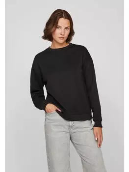 Пуловер Vila Jumper round neck long sleeves soft sweatshirt look, черный