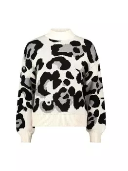 Пуловер Zero Pullover mit Leoprint, цвет Patch CreamBlack