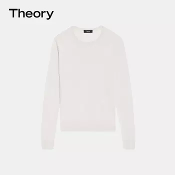Пуловер женский Theory с круглым вырезом, черный