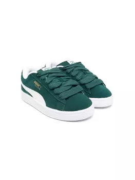 Puma Kids замшевые кеды XL, зеленый