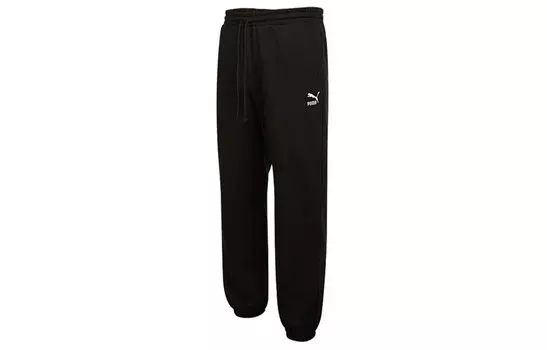 Puma Мужские трикотажные спортивные штаны, Черный