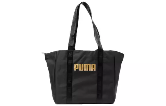 PUMA Сумки на плечо из полиэстера, обычные, унисекс, черные