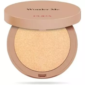 Pupa Milano Компактный хайлайтер для лица Pupa Wonder Me Glow 102 Pure Gold