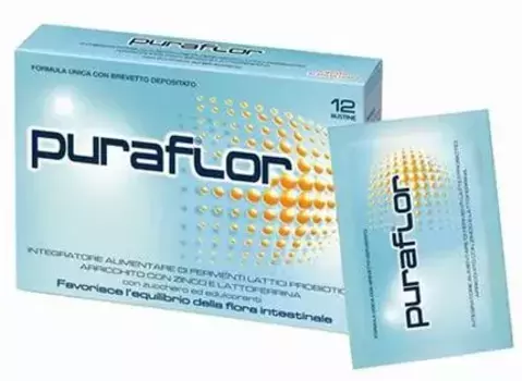 Puraflor 12 пакетиков молочнокислой ферментной добавки