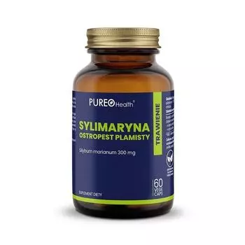 Pureo Health Ostropest Plamisty - Sylimaryna 80% капсулы для поддержки печени, 60 шт.