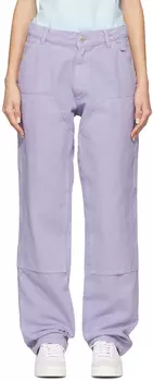 Пурпурные хлопковые брюки Sky High Farm Workwear