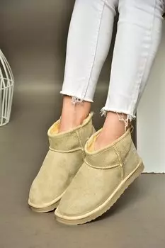 R6120184 Бежевые женские ботинки Fox Shoes