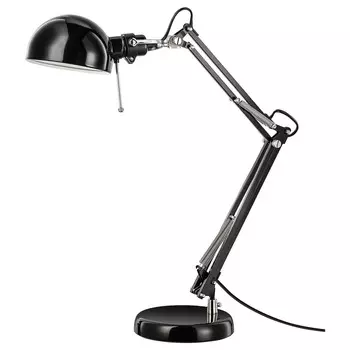 Рабочий свет, черный, FORS IKEA