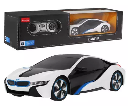 Радиоуправляемая машинка BMW i8 Белый 1:24 RASTAR