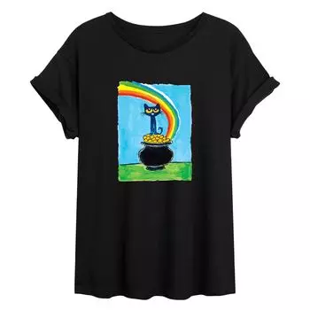 Радужная струящаяся футболка Pete The Cat для юниоров Licensed Character