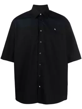 Raf Simons рубашка Ghost с надписью, черный
