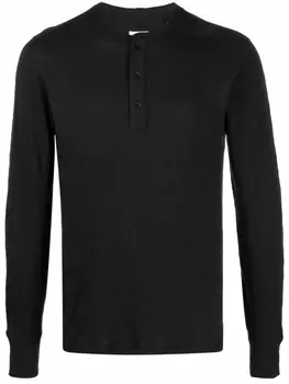 rag & bone топ с длинными рукавами, черный