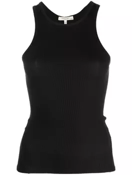 rag & bone топ в рубчик, черный