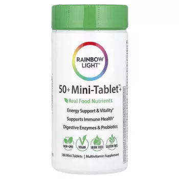 Rainbow Light, 50+ Mini-Tablet +, 180 мини-таблеток
