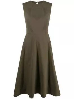 Ralph Lauren Collection расклешенное платье миди, зеленый
