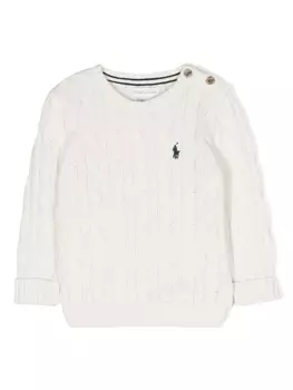 Ralph Lauren джемпер фактурной вязки, белый
