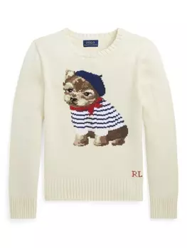 Ralph Lauren джемпер с принтом, белый