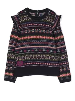 Ralph Lauren джемпер с узором, синий