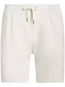 Ralph Lauren Purple Label льняные шорты с кулиской, белый