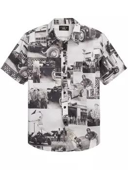 Ralph Lauren рубашка с фотопринтом, черный