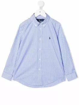 Ralph Lauren рубашка с вышивкой, синий