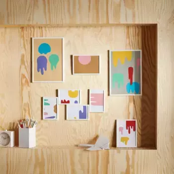 Рама белая YLLEVAD IKEA