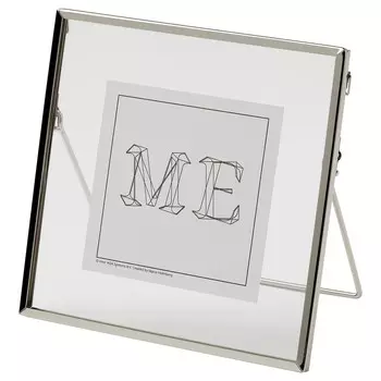 Рамка, серебро, 16х16 см, LERBODA IKEA