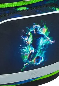 Ранец ERGONOMISCHE ERGO FUSSBALLSPIELER Baagl, зеленый