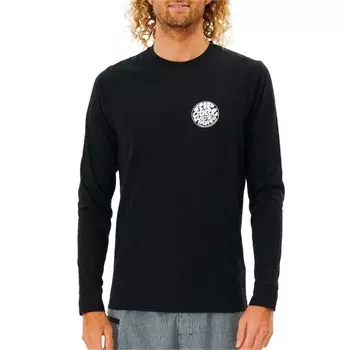Рашгард Rip Curl Icons Of Surf с длинным рукавом, черный
