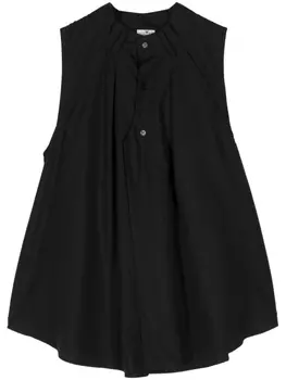 Расклешенная рубашка Noir Kei Ninomiya, черный