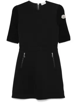 Расклешенное мини-платье Moncler, черный