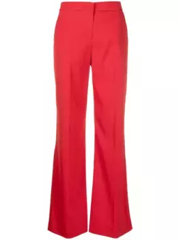 Расклешенные брюки строгого кроя PINKO, красный