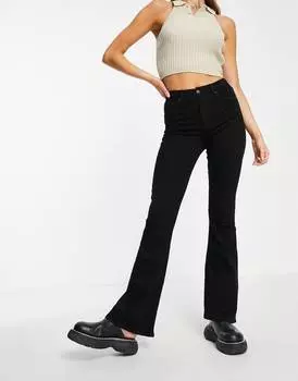 Расклешенные джинсы черного цвета Topshop Jamie
