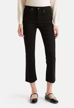 Расклешенные джинсы CROPPED United Colors of Benetton, черный