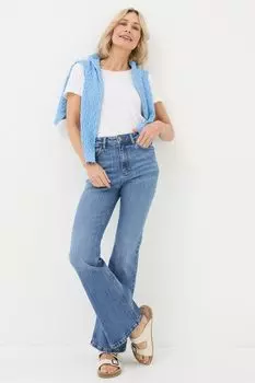 Расклешенные джинсы Fatface Farah Fat Face, синий