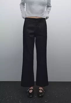 Расклешенные джинсы Massimo Dutti, темно-синий