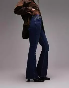 Расклешенные джинсы насыщенного синего цвета Topshop Hourglass Jamie