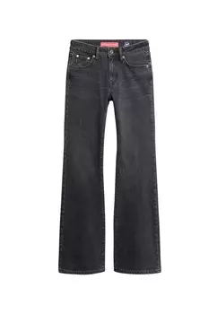 Расклешенные джинсы Superdry, черный деним