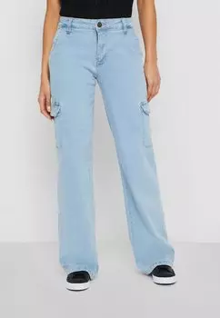 Расклешенные джинсы Urban Classics HIGH WAIST, цвет Lighter Washed