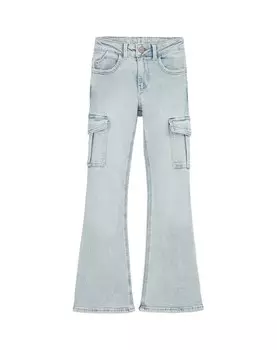 Расклешенные джинсы WE Fashion, светло-синий