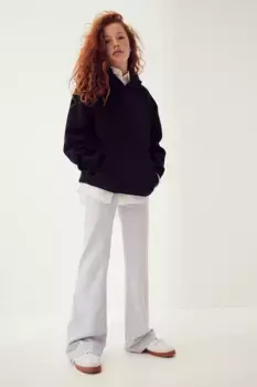 Расклешенные леггинсы из джерси H&M, серый