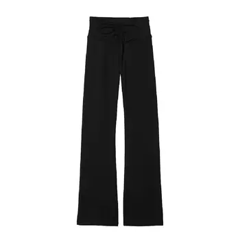 Расклешенные леггинсы Victorias Secret Love Cloud Ruched Flare, черный